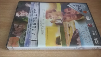 Atonement / Pride&Prejudice / Captain Corellis's Mandolin