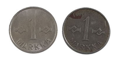 1 Markka 1953 Niklattu.