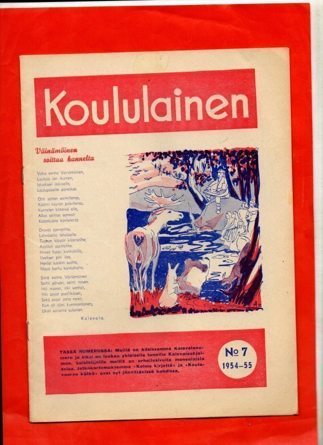 Koululainen n:o 7 1954-55 Kylli Valtonen: Jukka lumikylvyssä