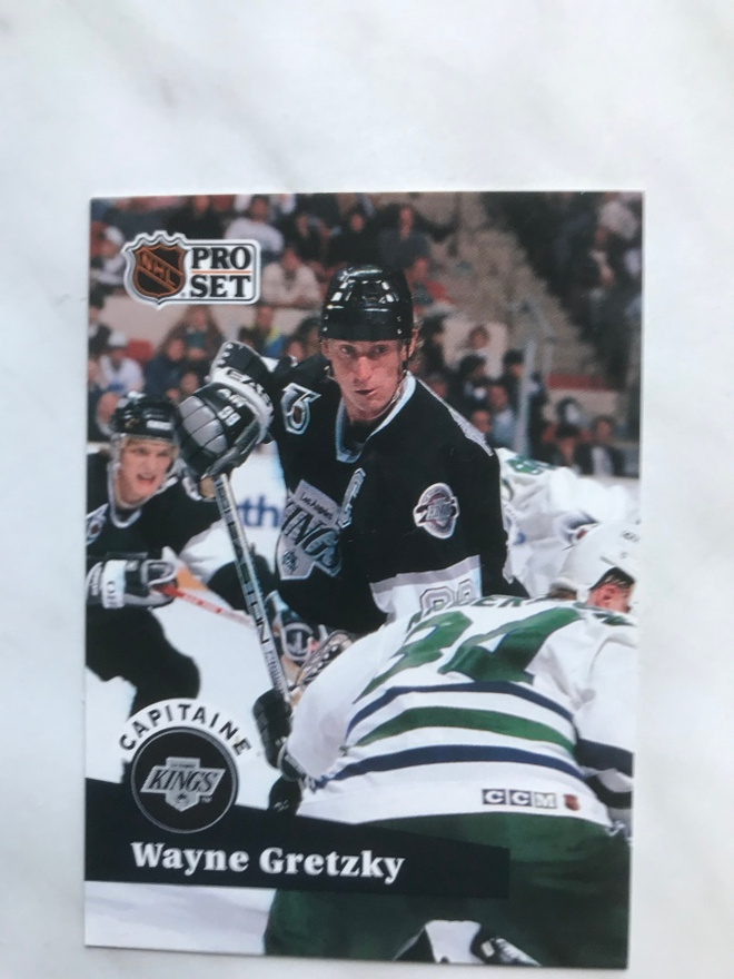 1991-92 Proset French Capitaine Wayne Gretzky #574