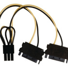 Valueline Virtakaapeli 15-pin 2xSATA - 6-pin PCI Express UUS - pikkukuva 1