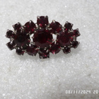 Komea Rintakoru Punertavilla kivillä komee, koko 3 x 1,8mm, - pikkukuva 1
