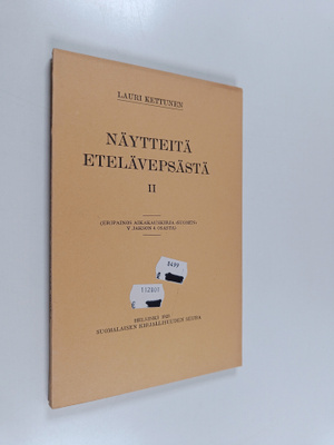Lauri Kettunen : Näytteitä etelävepsästä 2