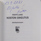 Pertti Laine : Koston oikeutus : jännitysromaani (signeer... - pikkukuva 3