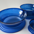 Tupperware Elegance sinisenä. Pohjassa hilettä 2,3l ja 3,2l - pikkukuva 2