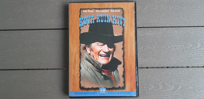 DVD: Kova Kuin Kivi (John Wayne, Kim Darby (1969/?)
