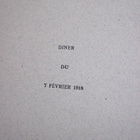 VANHA Menu Suomen Edustusto Illallinen 7.2.1918 KOMEA - pikkukuva 2