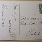 Joulupukki reen kyydissä, toinen katselee kummissaan p. 1917 - pikkukuva 2