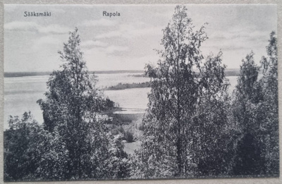 Sääksmäki Rapola postikortti+negatiivi