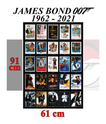 UUSI 007 JAMES BOND ELOKUVAJULISTE (2021) ILMAINEN TOIMITUS