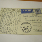 1933 Englanti lentopostikortti Naantaliin via Malmö - pikkukuva 1