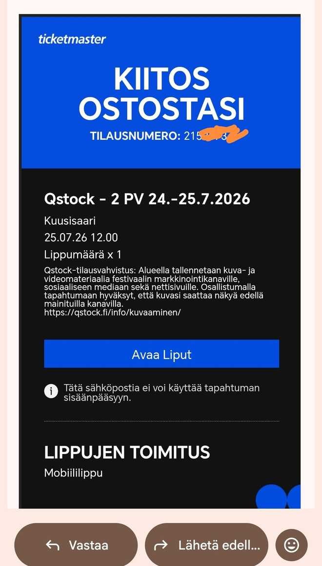 Qstock 2pv lippu