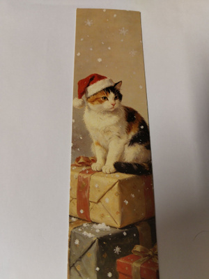 Kissa kirjanmerkki.