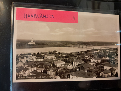 Haaparanta, kulkematon vanha kortti.
