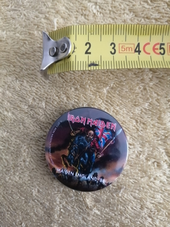 IRON MAIDEN Maiden England '88 pinssi