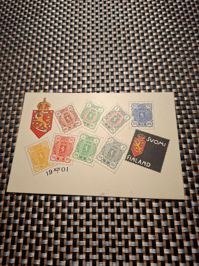 Z15 Sortokauden postimerkki kortti