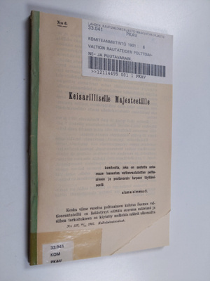 Komitealta, joka on asetettu antamaan lausuntoa valtionra...