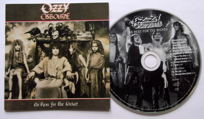 OZZY OSBOURNE No Rest for Wicked CD +2 Bonus-Biisiä