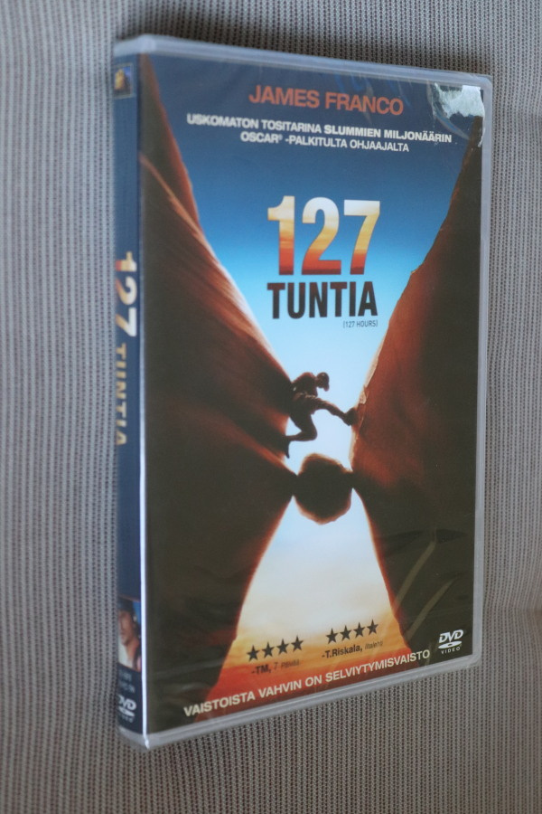 DVD 127 tuntia ( 2010 Danny Boyle uusi )