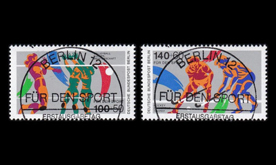 Berlin 836-7 o Urheilu, lentopallo, maahockey EPL (1989)