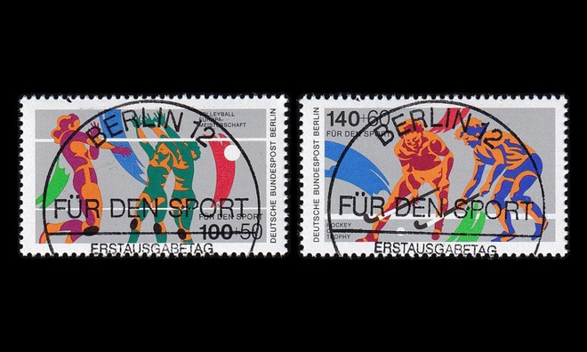 Berlin 836-7 o Urheilu, lentopallo, maahockey EPL (1989)