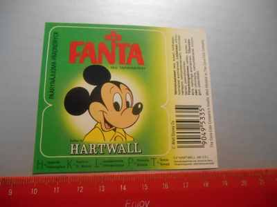 Fanta Mikki Hiiri Päärynäjuoma Hartwall