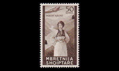 Albania 316 ** Lentoposti 50 Q (1940)