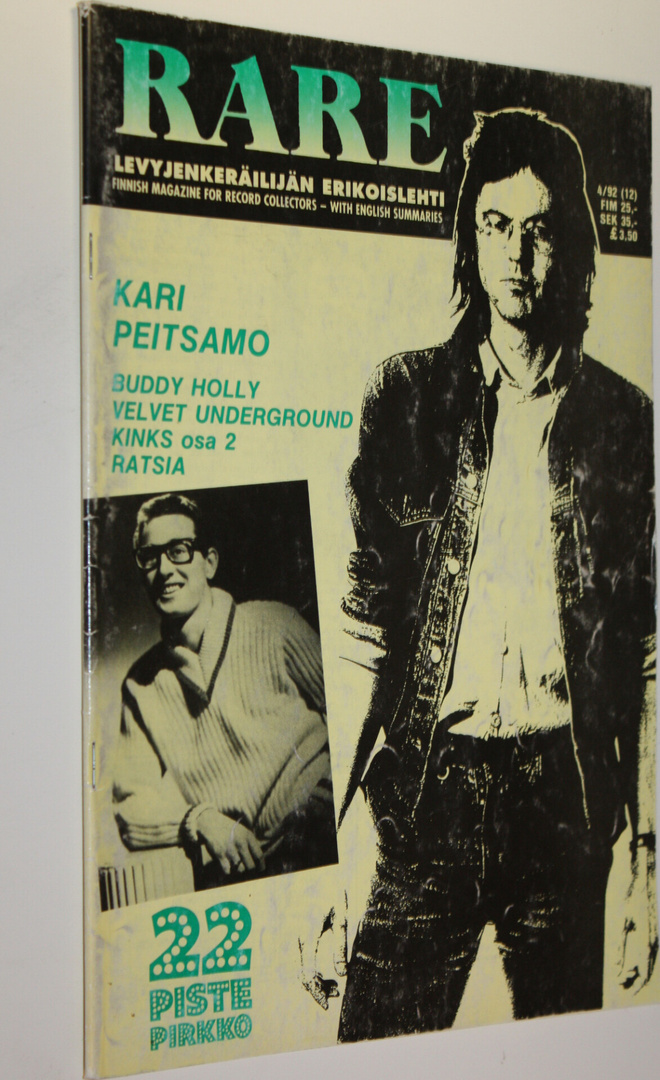 Jari Räsänen : Rare 4/1992 : levyjenkeräilijän erikoislehti