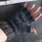 Alina´s Handmade neulesormikas SININEN-HARMAA - pikkukuva 2
