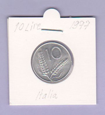 Italia 10 Lire v.1977 KM#93