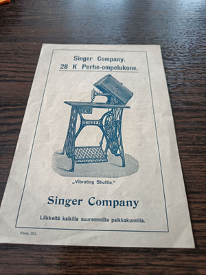 Singer Company esite vuodelta 1903