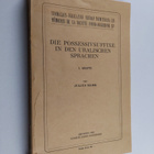 Julius Mark : Die possessivsuffixe in den uralischen Spra... - pikkukuva 1