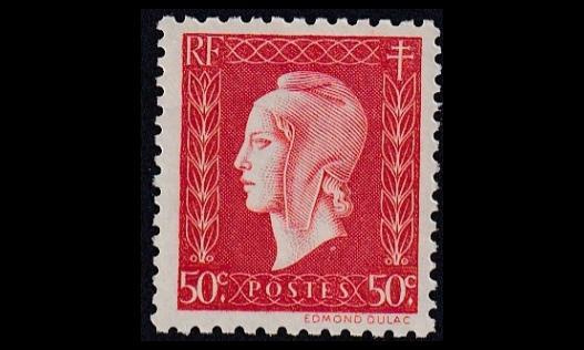Ranska 712 ** Marianne Dulac 50 C (1945)
