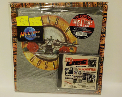 GUNS N ROSES - G N' R LIES UUSI RARE JAPAN CD + T-SHIRT BOX