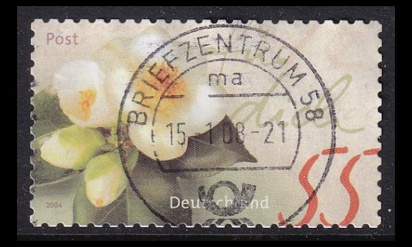Saksa 2416 o Tervehdysmerkki kukka (2004)