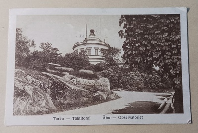 Turku, Tähtitorni, tie tornille ja penkki, p. 1926