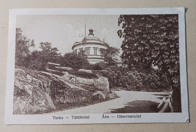 Turku, Tähtitorni, tie tornille ja penkki, p. 1926