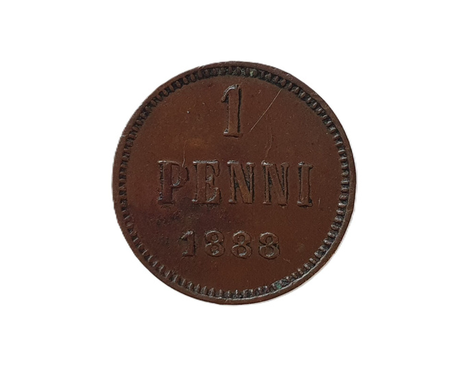1 penni 1888 - hyväkuntoinen!