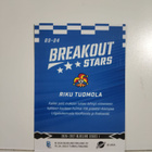2026-27 Blueline Breakout Stars Silver #BS-04 Riku Tuomola - pikkukuva 2