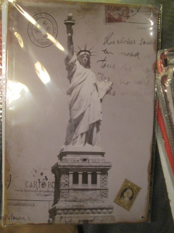 Peltikyltti New York. Vapaudenpatsas