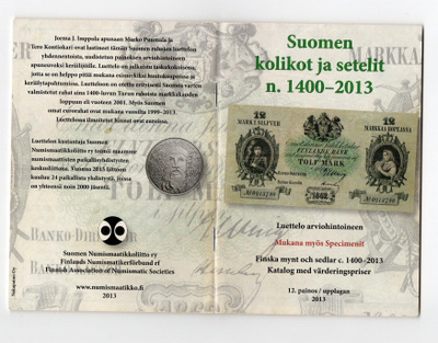Suomen kolikot ja setelit n.1400-2013, 12.p