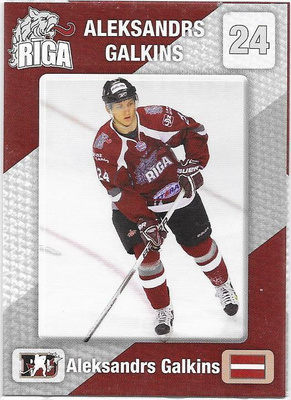 2010-11 Riga HK #24 Aleksandrs Galkins Latvia