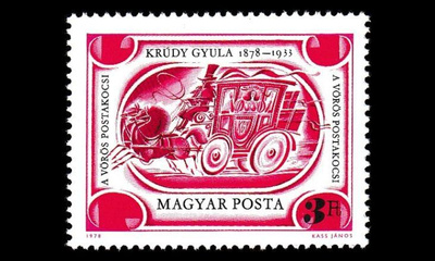 Unkari 3318 ** Kirjailija Gyula Krúdy (1978)