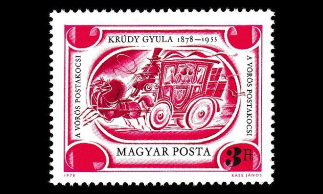 Unkari 3318 ** Kirjailija Gyula Krúdy (1978)