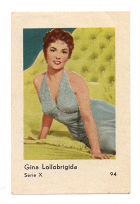 Purkkaluva Serie X n:o 94 GINA LOLLOBRIGIDA Purukumikuva