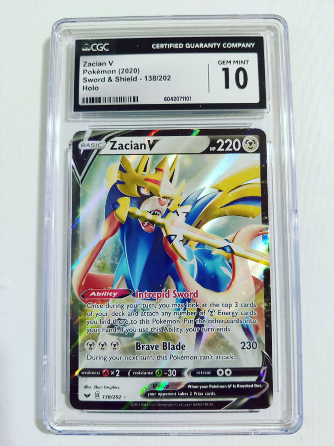 Zacian V - Sword & Shield 138/202 Holo CGC 10