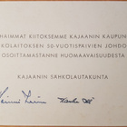Kajaanin kaupungin sähkölaitos 50v. ohjelma v.1961 - pikkukuva 4