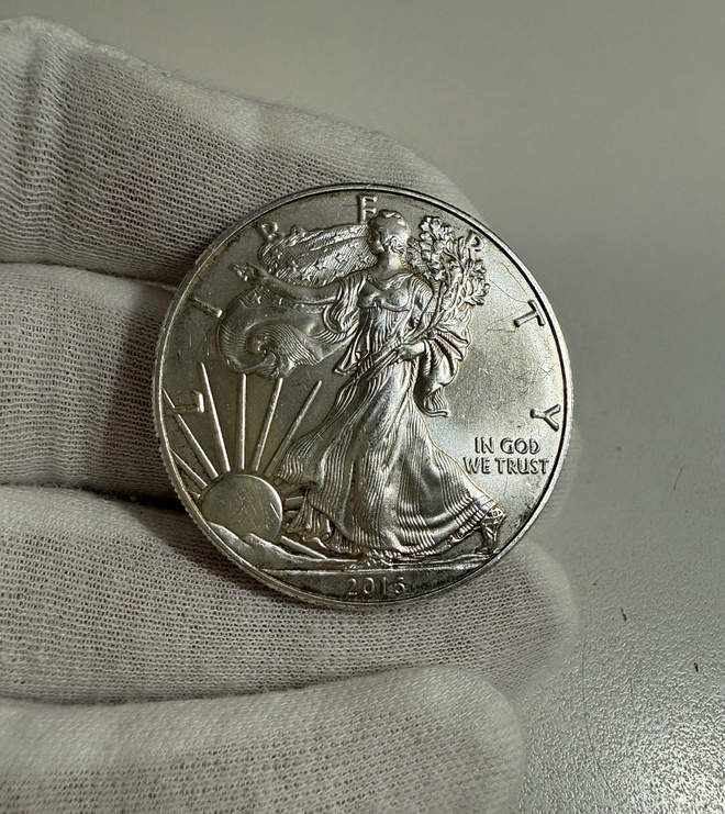 Usa 1 dollar 2016 silver eagle .999 hopea