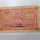 20 mk 1922 Leima Mäntsälän Kärkijoukot Kapina Lapuanliike - pikkukuva 1