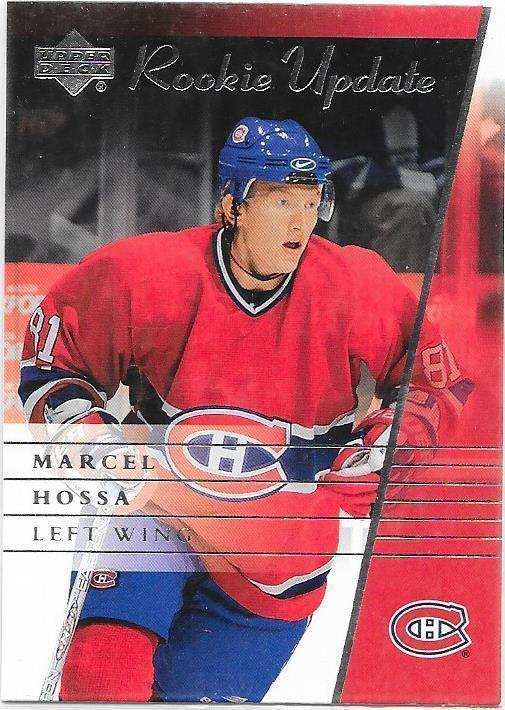 2002-03 UD Rookie Update #53 Marcel Hossa Montreal Canadiens